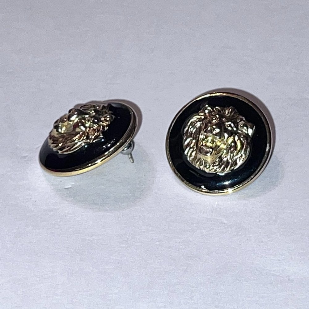 Leo Lion Head Earrings